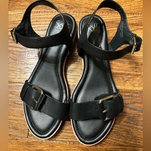 Sofft sandals, black, size 9